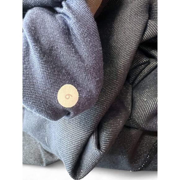 Lululemon 6 Set Jacket Full Zip Sweatshirt Denim Flare Groove Pants 2-Piece RARE - Picture 9 of 10